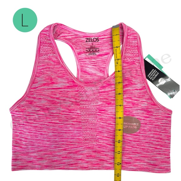 Pink Seamless Sports Bra - Picture 13 of 14